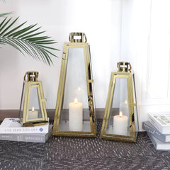 Golden lantern set 3 pcs