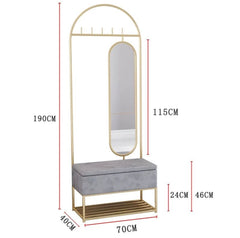 Golden hanging metal with storage