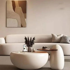 Luxury wood bamboo style coffee table