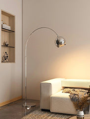 Liza silver arch floor lamp