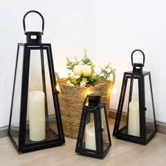 Black lantern set 3 pcs