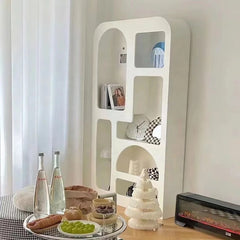Huqa white wooden display stand