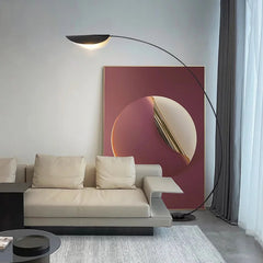 Black arch floor lamp
