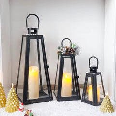 Black lantern set 3 pcs