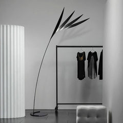 Black floor lamp