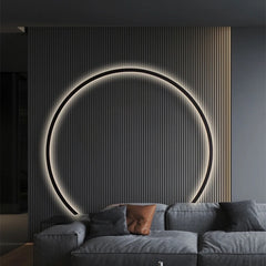 Round LED wall light