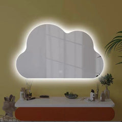 مرآة حائط موجة مع ضوء LED