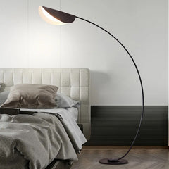 Black arch floor lamp