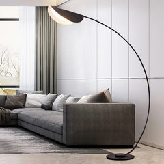 Black arch floor lamp