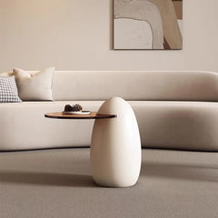 Luxury wood bamboo style coffee table