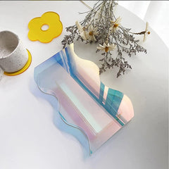 Acrylic rainbow flower vase