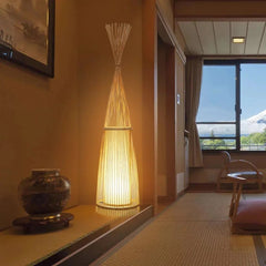 Bamboo floor lamp
