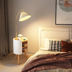 Said table with floor lamp