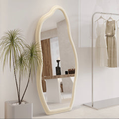 AURA irregular shape velvet mirror