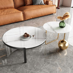 K55 luxury black and gold coffee table set