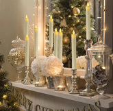 مجموعة جميلة من الشموع الرقيقة الذائبة التي تأتي مع ضوء متوهج ناعم مثالي للمناسبات والإكسسوارات المنزلية