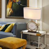 Side Table Lamp with Marble base.