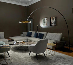 QRD مصباح أرضي كبير مقوس