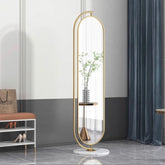 Oval mirror Floor Hunger and Rotatable Mirror