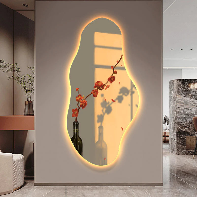 Luxury Irregular Shape Frameless Wall Mirror | Living Room Mirrors