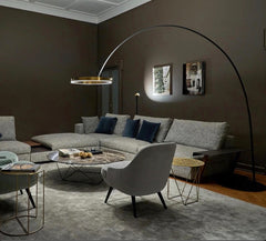 QRD مصباح أرضي كبير مقوس