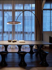 QRD مصباح أرضي كبير مقوس