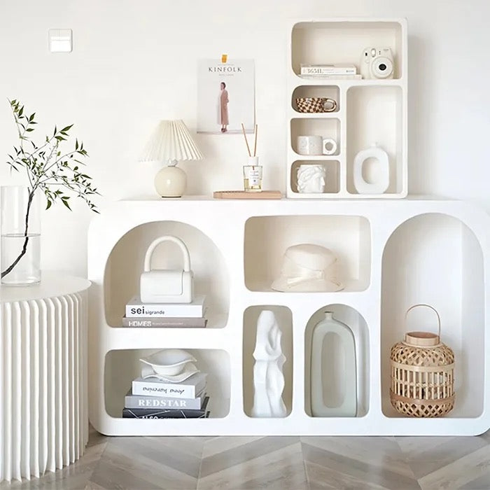 Hanzo white wooden console table