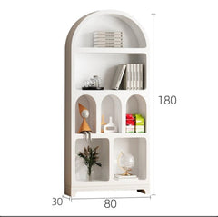 Wooden white arch display stand