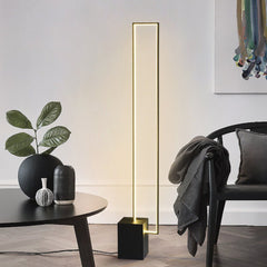 Liner rectangular LED floor lamp