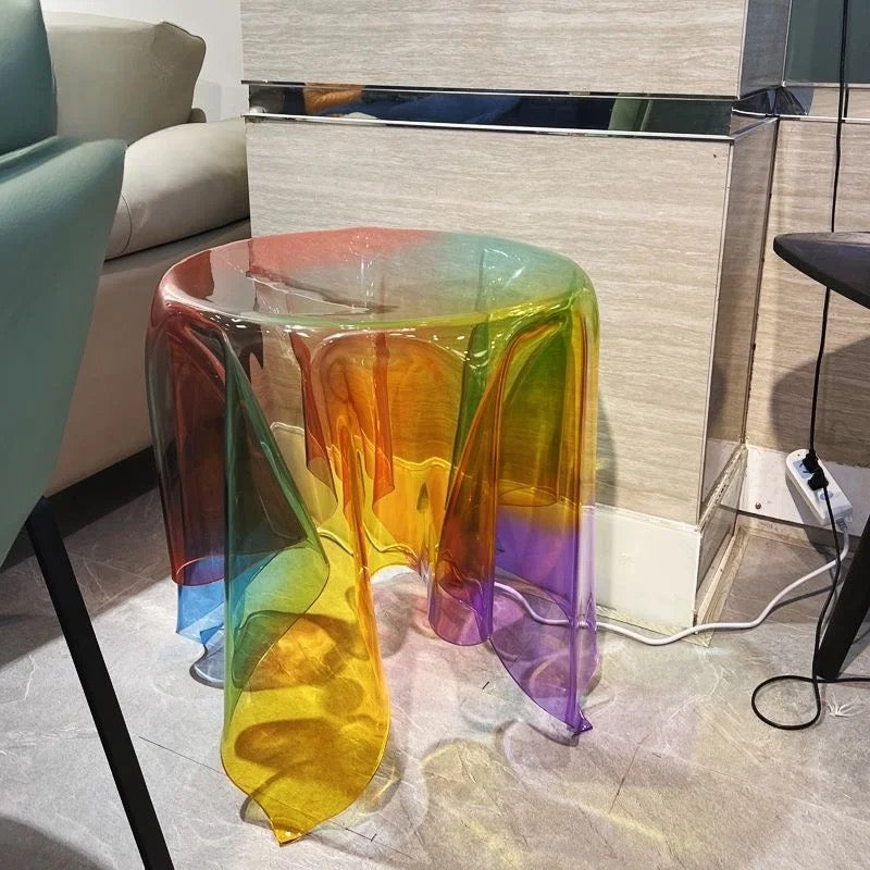 Zino acrylic rainbow coffee table