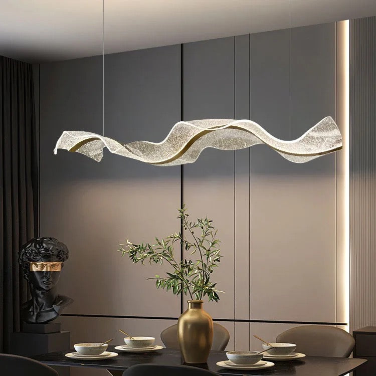 Waves LED chandelier