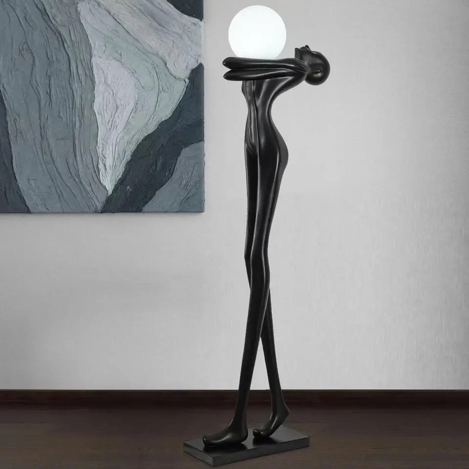 Saran floor lamp