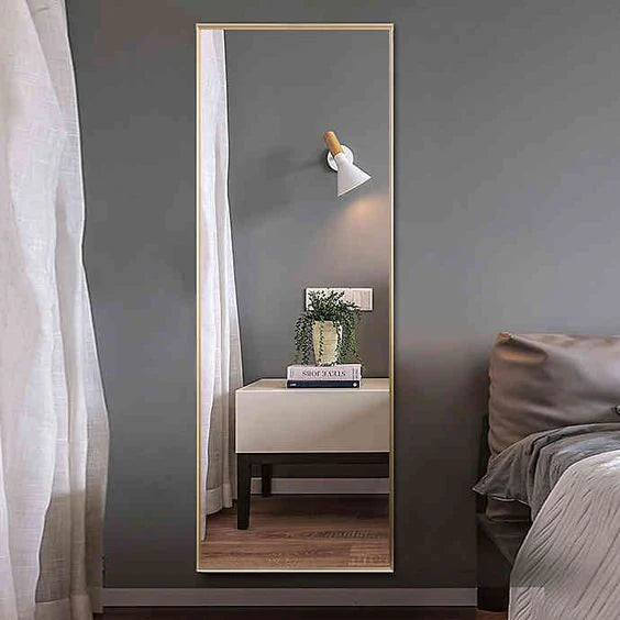XL rectangle aluminum frame wall Mirror