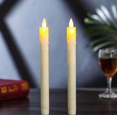 A Beautiful set of thin Melting Candles that come with a Soft Glowing Light that are Perfect for Occasions and Home Accessories