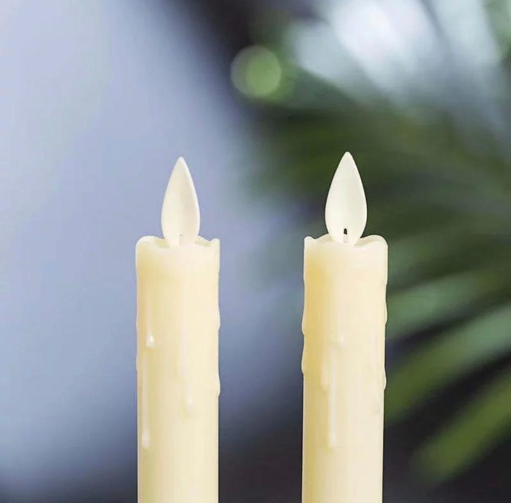 A Beautiful set of thin Melting Candles that come with a Soft Glowing Light that are Perfect for Occasions and Home Accessories