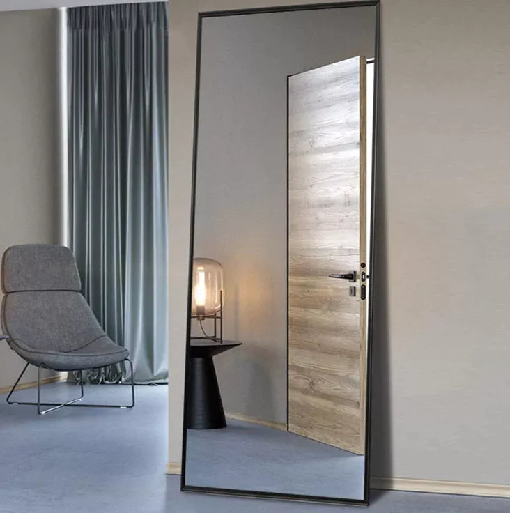 XL rectangle aluminum frame wall Mirror