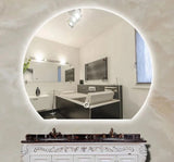 Half Round LED Wall Mirror