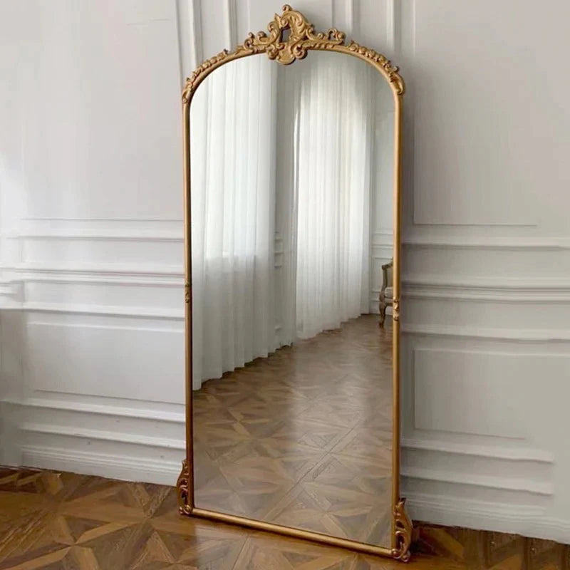 WOODEN  vintage mirror