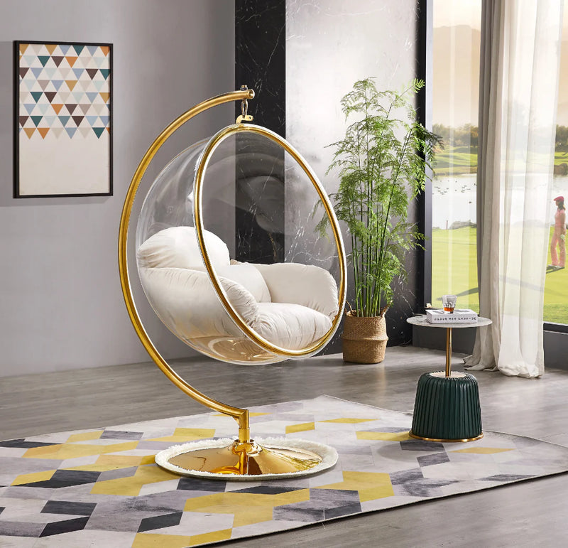 acrylic transparent bubble swing chair