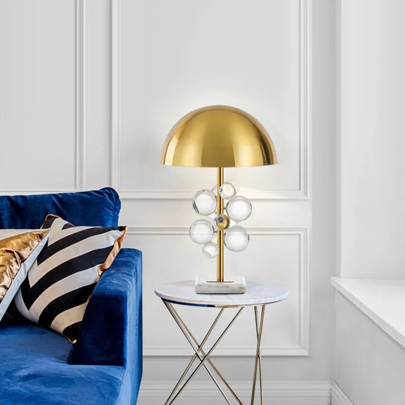 Table Lamp with Crystal Ball