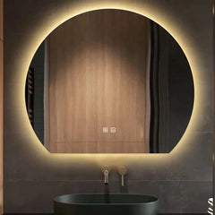 Half Round LED Wall Mirror