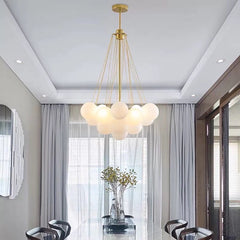 Pendant Chandelier for cozy living room and dining room size 75x40 cm.