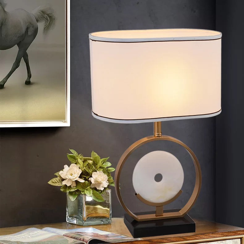 Side Table Lamp with Marble base.
