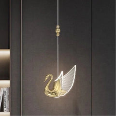 Swan pendant light