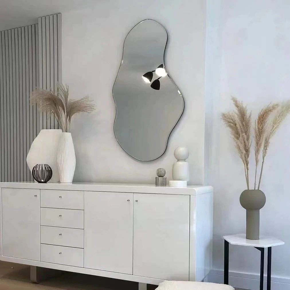 Wall Mirror Irregular Shape Frameless