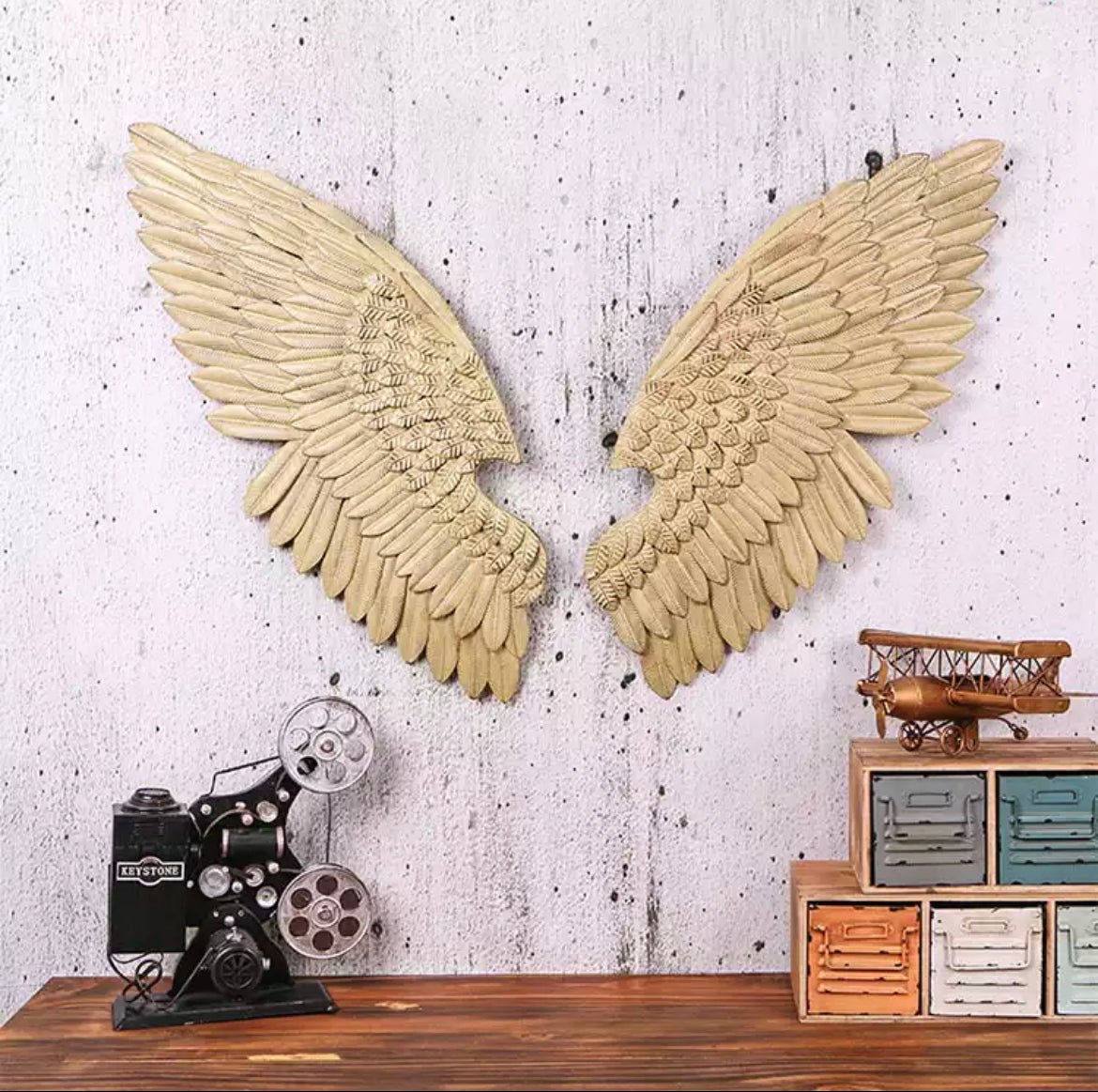 Wall Decoration Angel Wings Retro Metal wings
