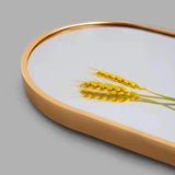 Oval Wall Mirror with Golden Frame size 150 x50 cm