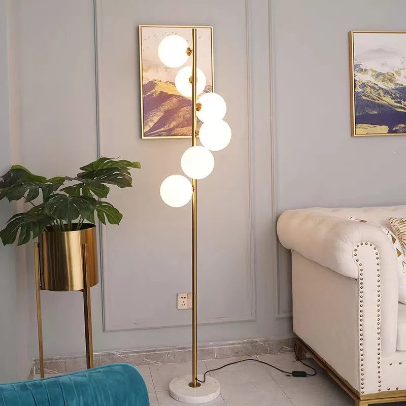 Floor Lamp with Marble Base 6X