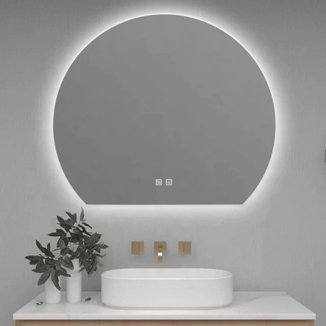 Half Round LED Wall Mirror