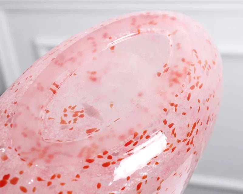 Pink Bag Shape Glass Vase